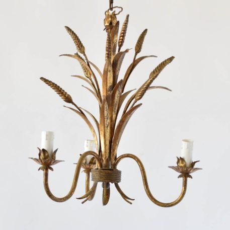 Italian Chandelier with Wheat Sheaf Motif