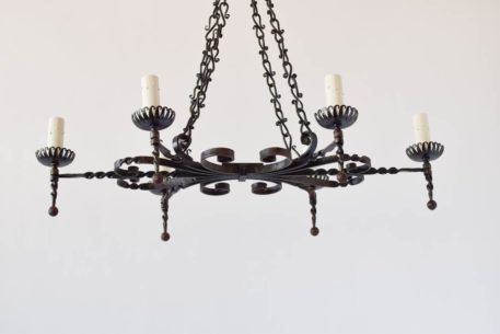 Iron Chandelier with 6 Lights and S-hook Chains