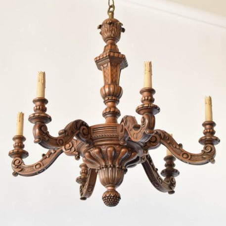 Large Wood Chandelier - Image 2