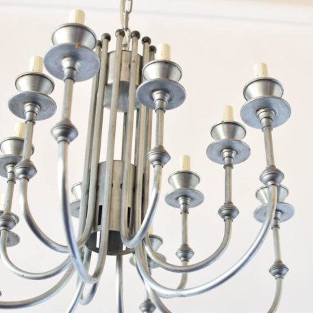 Pewter Chandelier w/Optional down light - Image 3