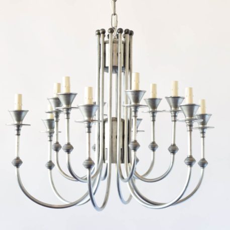 Pewter Chandelier w/Optional down light