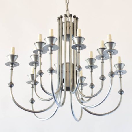 Pewter Chandelier w/Optional down light - Image 2