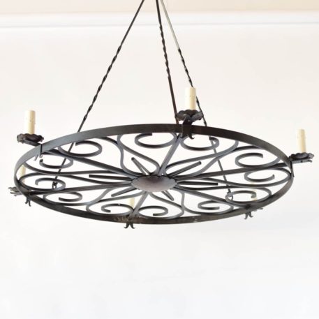 Modern Iron Ring Chandelier