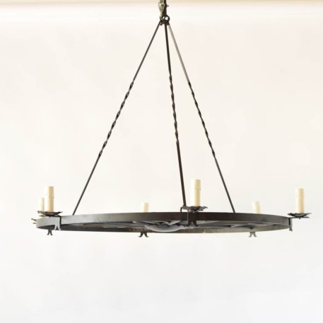 Modern Iron Ring Chandelier - Image 2