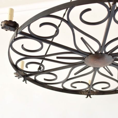 Modern Iron Ring Chandelier - Image 4