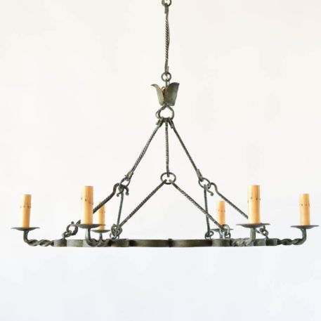 Flat Iron Chandelier w/Rods - Image 3