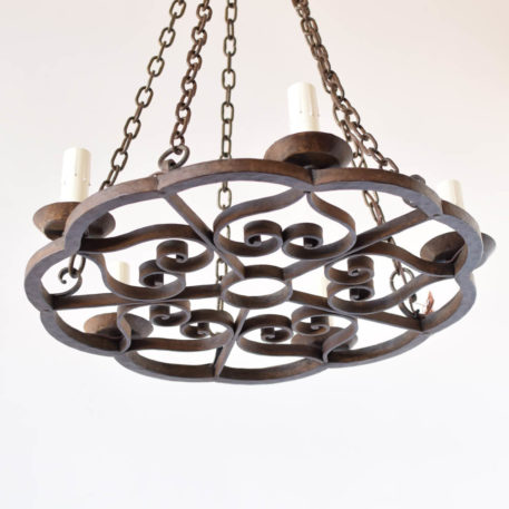 Hand Forged Iron Chandelier