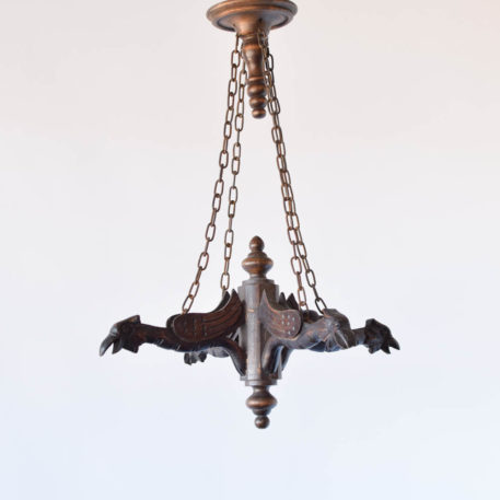 Frecnh Carved Wood Chandelier