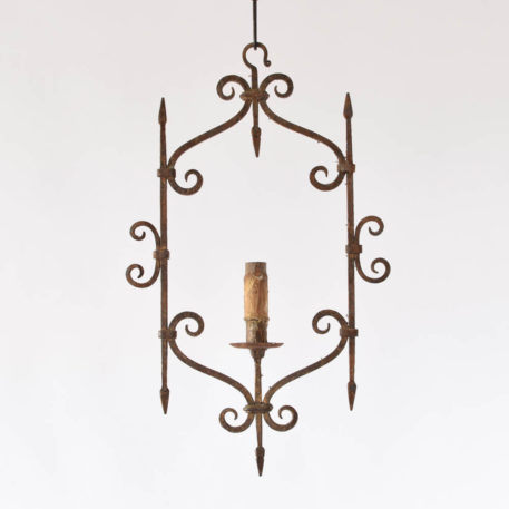 Forged Antique French Hall Lantern