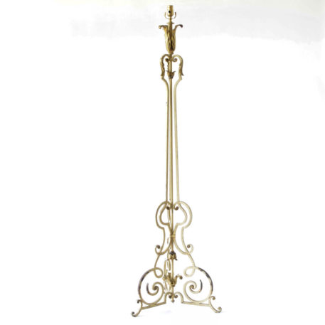 French Floor Lamp with Scrolled Base