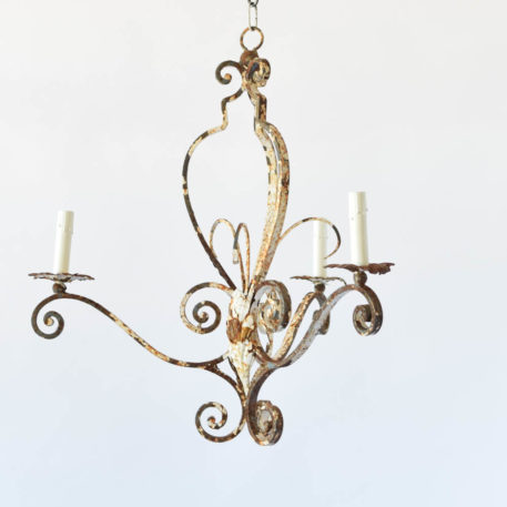 Antique Iron French Chandelier