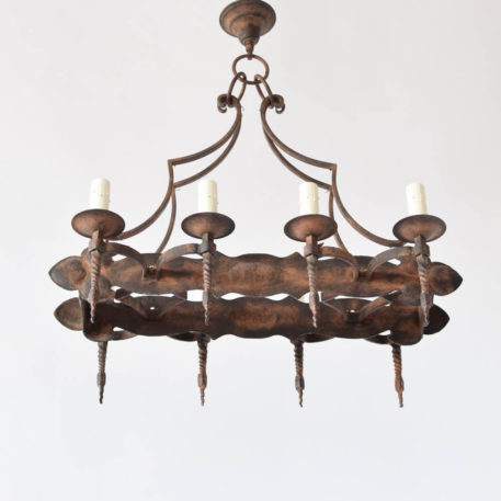 Elongated Iron Chandelier - Image 2