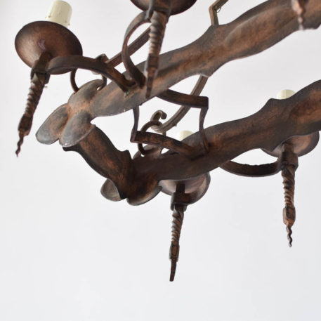 Elongated Iron Chandelier - Image 3