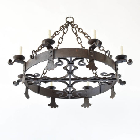 Large Iron Chandelier from Paris