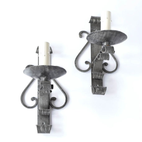 Vintage Iron Sconces from Belgium with 1 Light