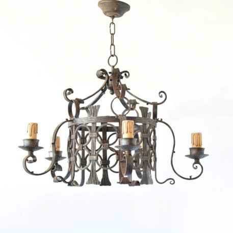 Iron Chandelier from France