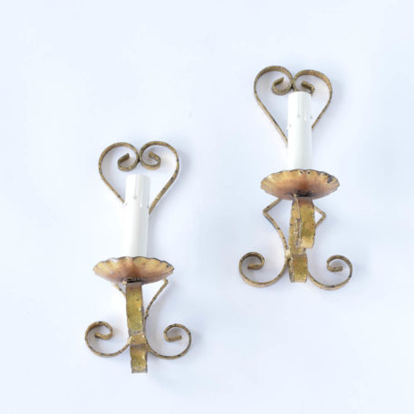 Vintage Iron Sconces from Spain