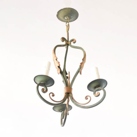 Small Iron Chandelier from France