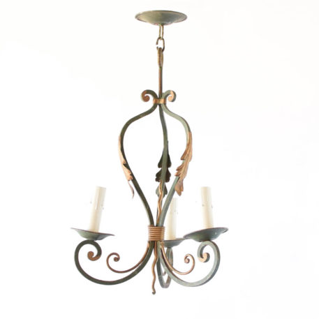 Small Iron Chandelier from France