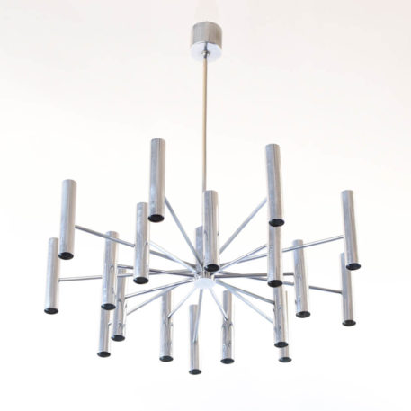 Mid-century chandelier from Italy with up and down lighters