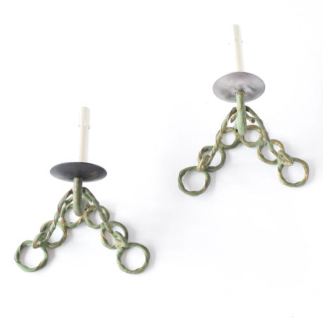 Sconces with iron ring design from Europe