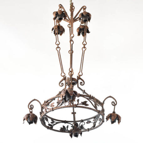 Ring Iron Chandelier from France