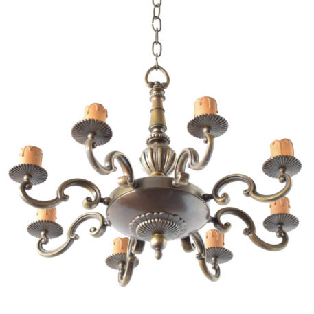 Flemish Bronze chandelier from Belgium