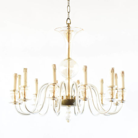 Glass chandelier from Italy