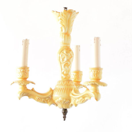 Small porcelain chandelier from Belgium