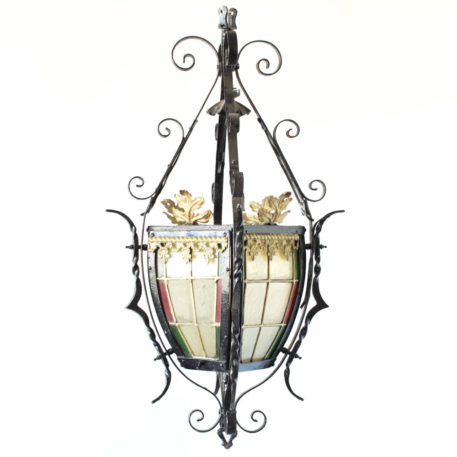 Stained glass lantern from England