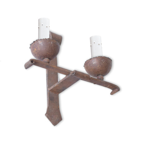 Pair of simple iron Sconces from Europe