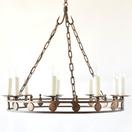 Large ring chandelier from Europe