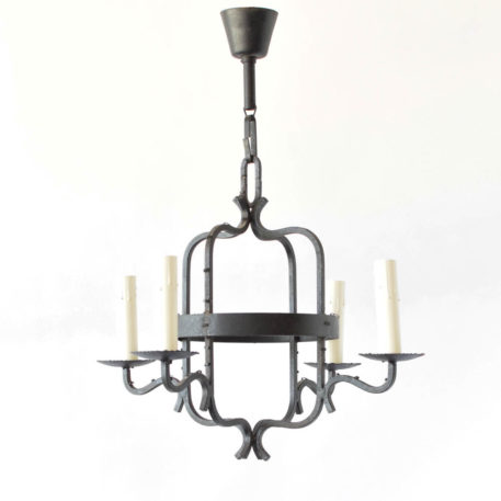 Simple iron Chandelier from France