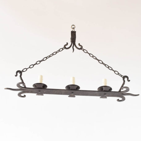 Flat elongated Chandelier from France