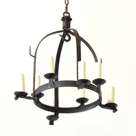 forged iron dome chandelier from Europe