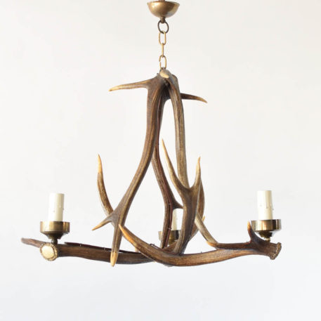 Vintage Chandelier made with European stag horns