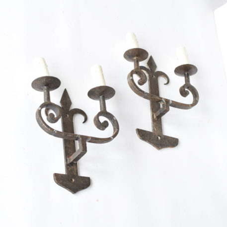 Iron Sconces from France