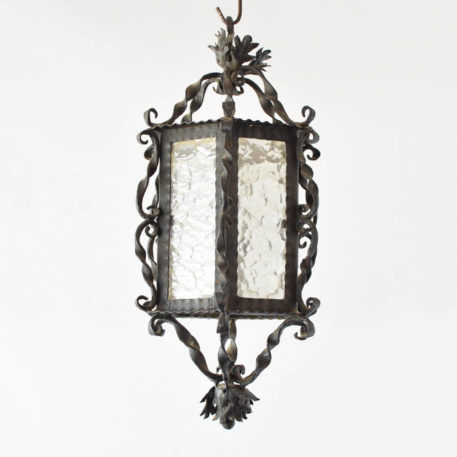 Vintage Spanish lantern with original glass