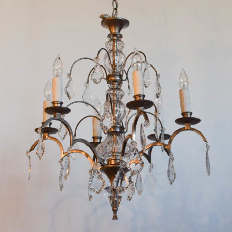 Vintage French chandelier with deco design