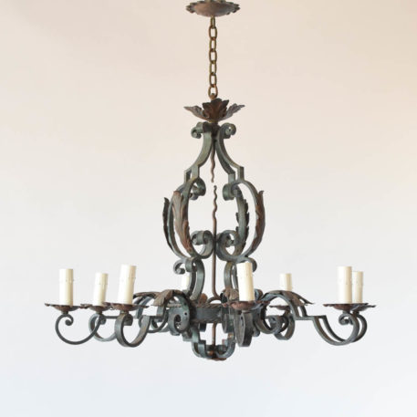 Large Iron Chandelier from Farance with a country French style