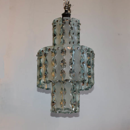 Vintage Italian Mid Century Glass Pendant