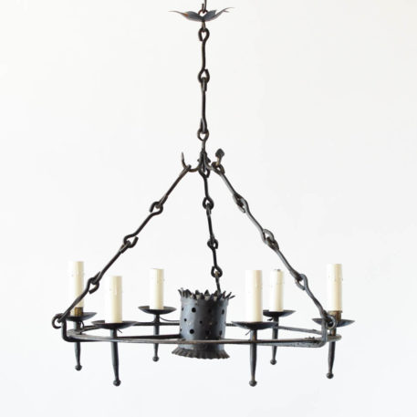 Large Spanish chandelier with central down light