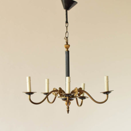 5 light bronze empire chandelier
