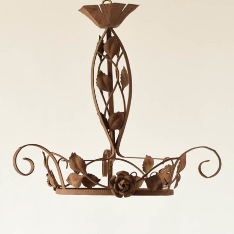 Art deco French chandelier with floral design
