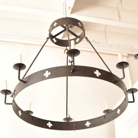 Heavy Iron Ring Chandelier - Image 2