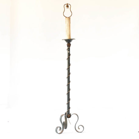 Italian floor lamp with twisted rope