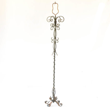 iron floor lamp with twisted rope