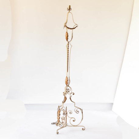 Iron French country floor lamp
