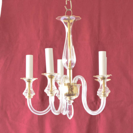 Small glass chandelier from Czech Republic