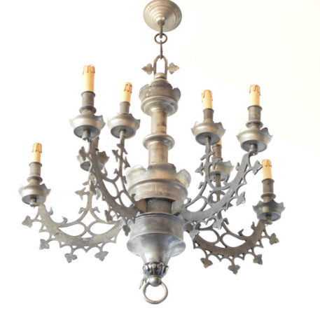 Pewter Neo Gothic Chandelier - Image 2